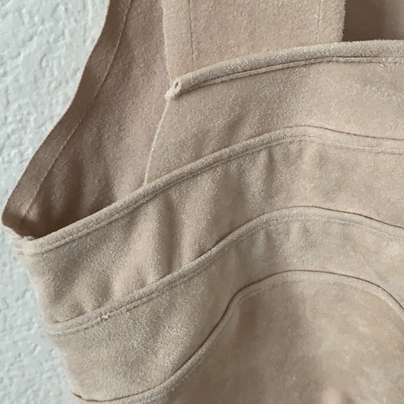 Bebe New Friends Colony Suede Set Skirt & Crop Top - Picture 4 of 15